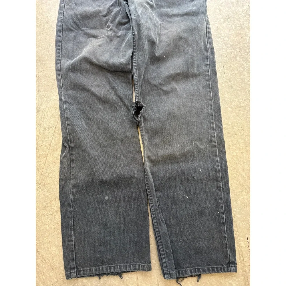 Vintage Anchor Blue Wide Leg Skate Jeans Black Size 31x32